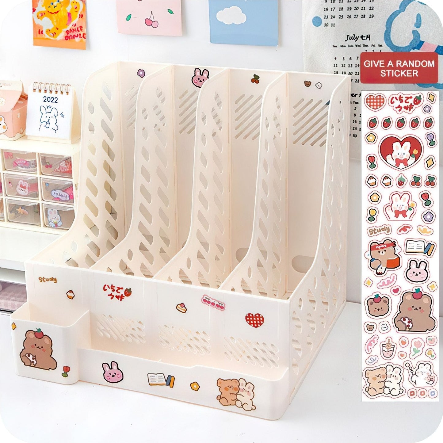 Kawaii X Desk Organizer