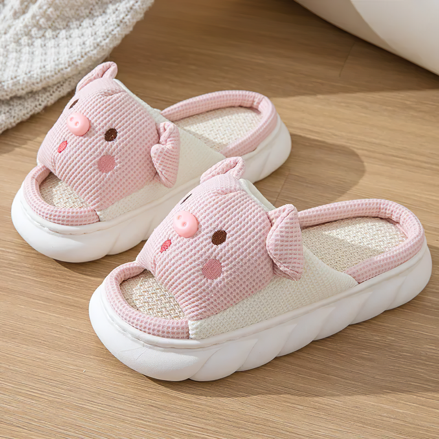 Kawaii X Pink Pig Slippers