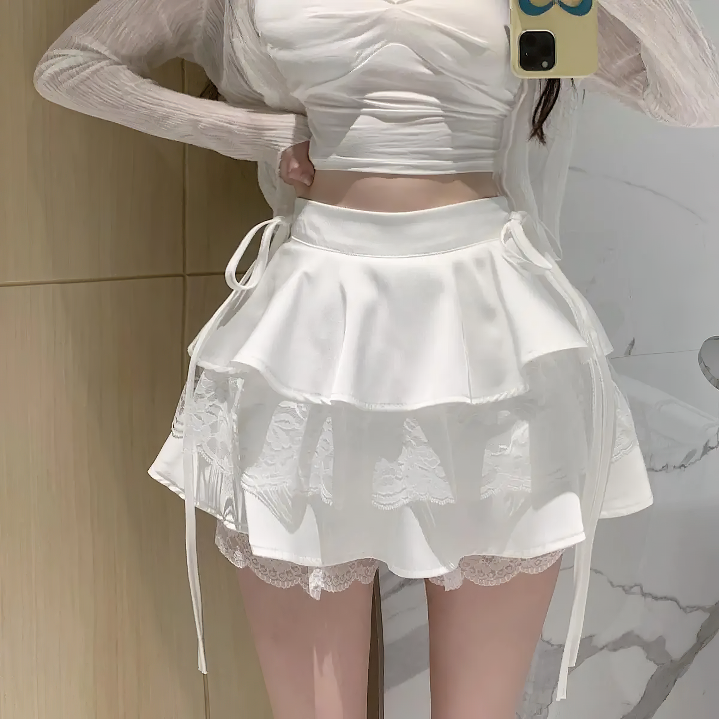 FairyCore X Ruffle Mini Skirt