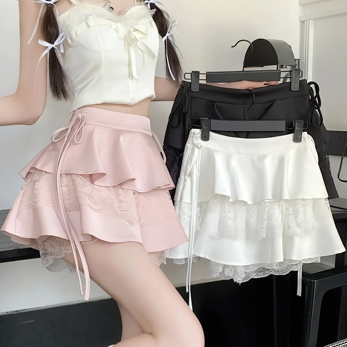 FairyCore X Ruffle Mini Skirt