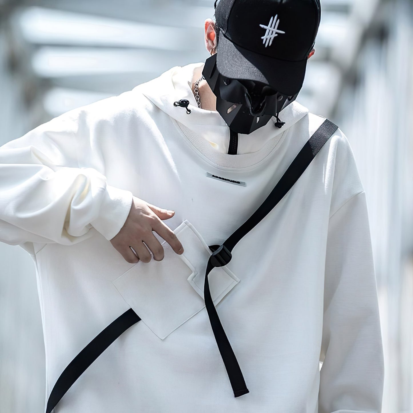 Darkwear X Ribbon Hoodie