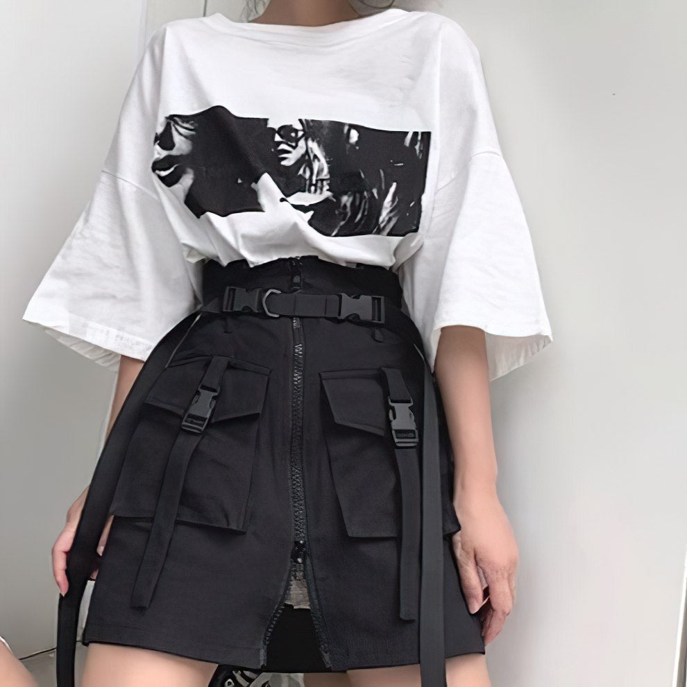 Darkwear X High-Waist Skirt