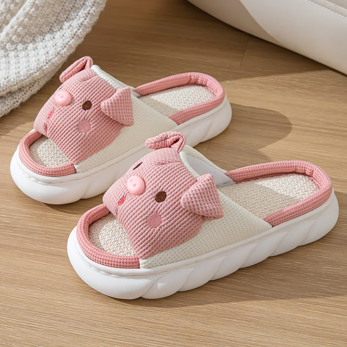 Kawaii X Pink Pig Slippers