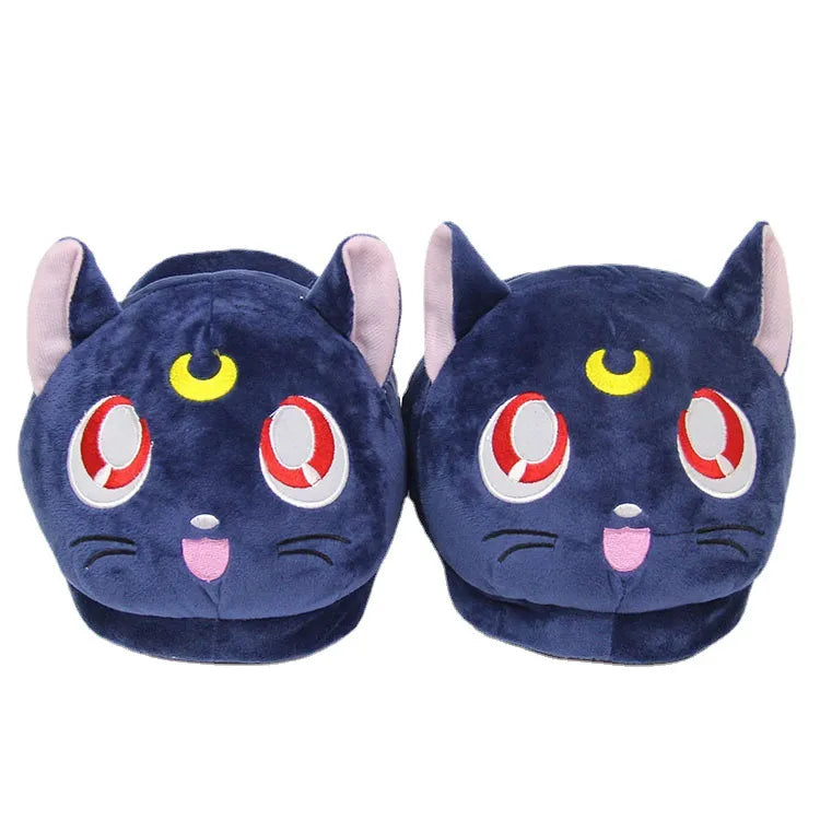 Sailor Moon Luna X Plush Slippers