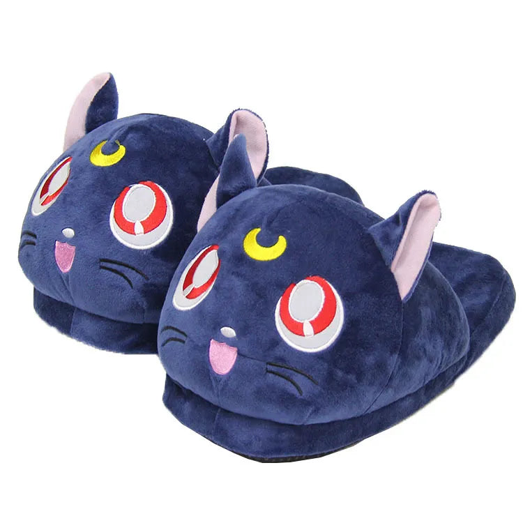 Sailor Moon Luna X Plush Slippers