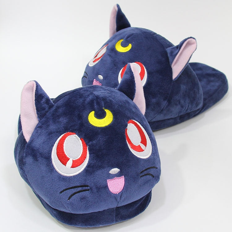 Sailor Moon Luna X Plush Slippers