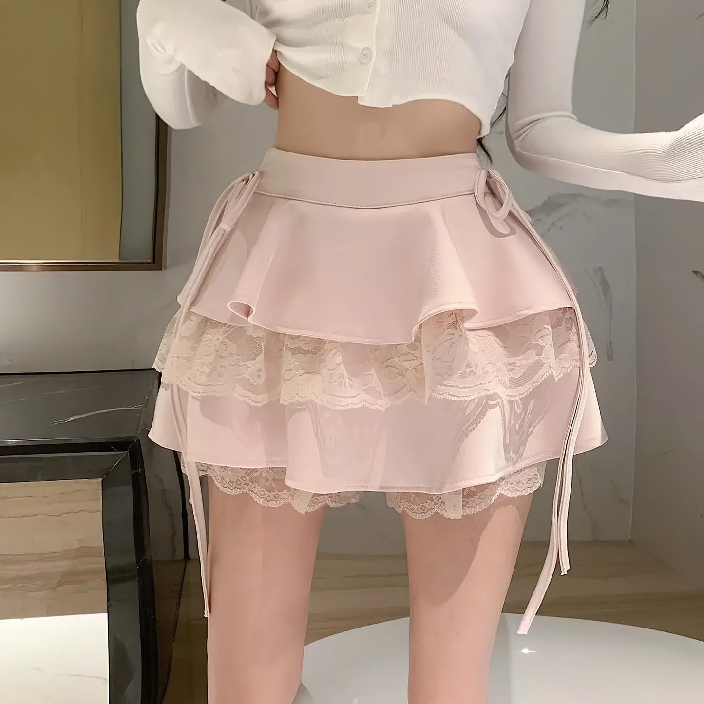 FairyCore X Ruffle Mini Skirt