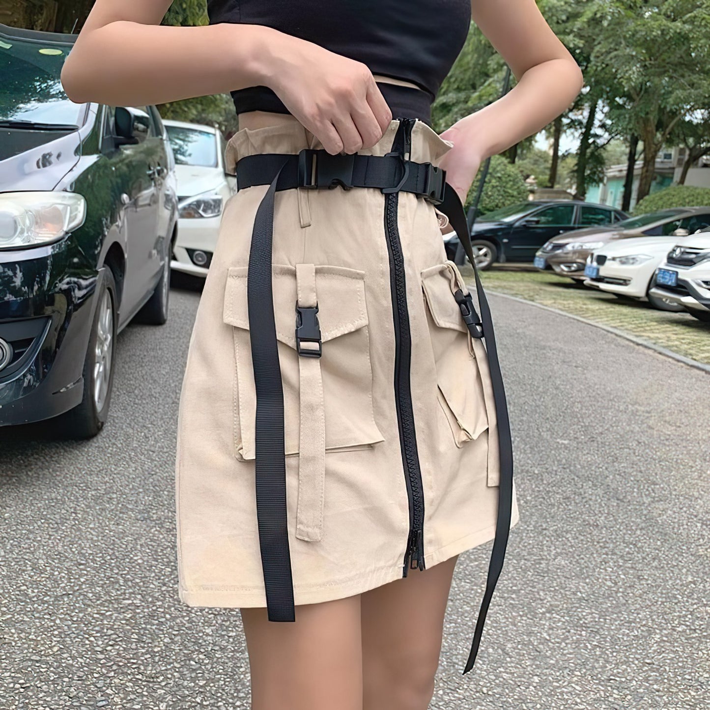 Darkwear X High-Waist Skirt