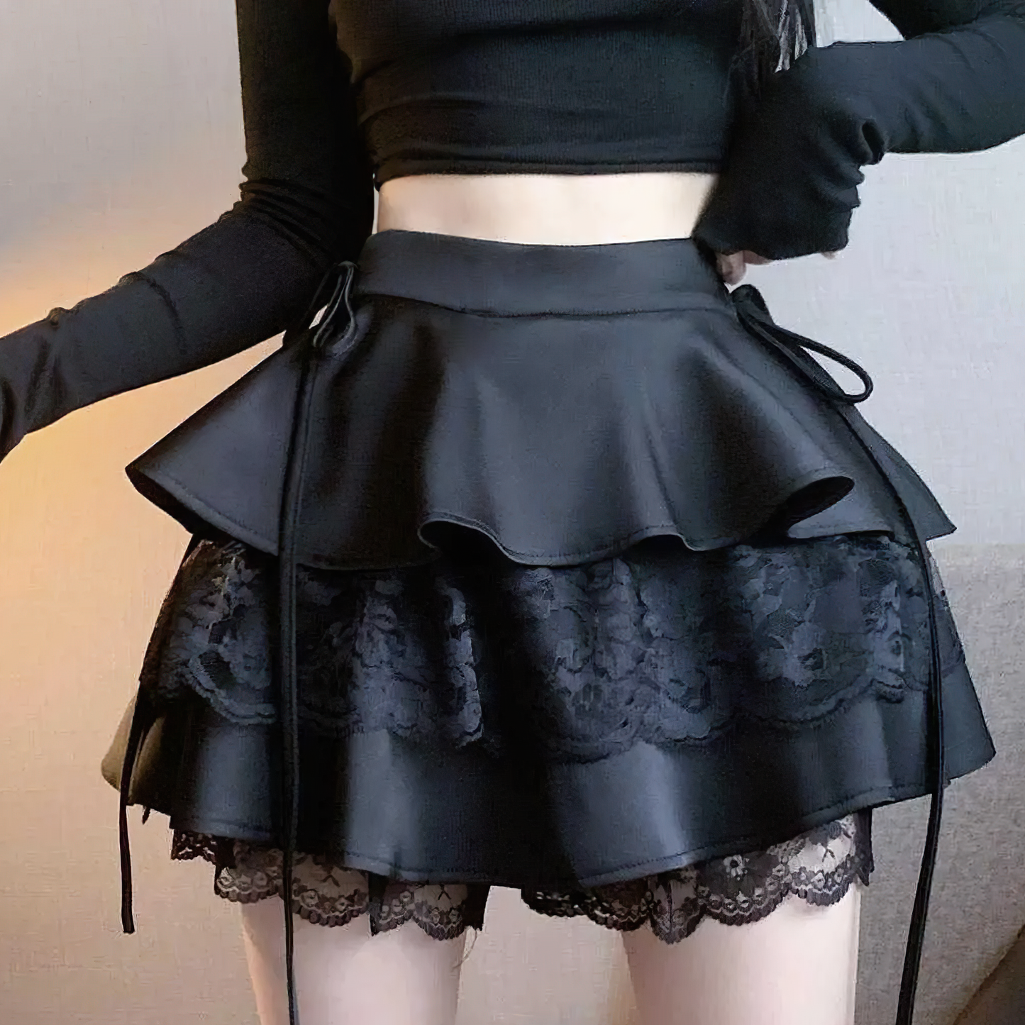 FairyCore X Ruffle Mini Skirt